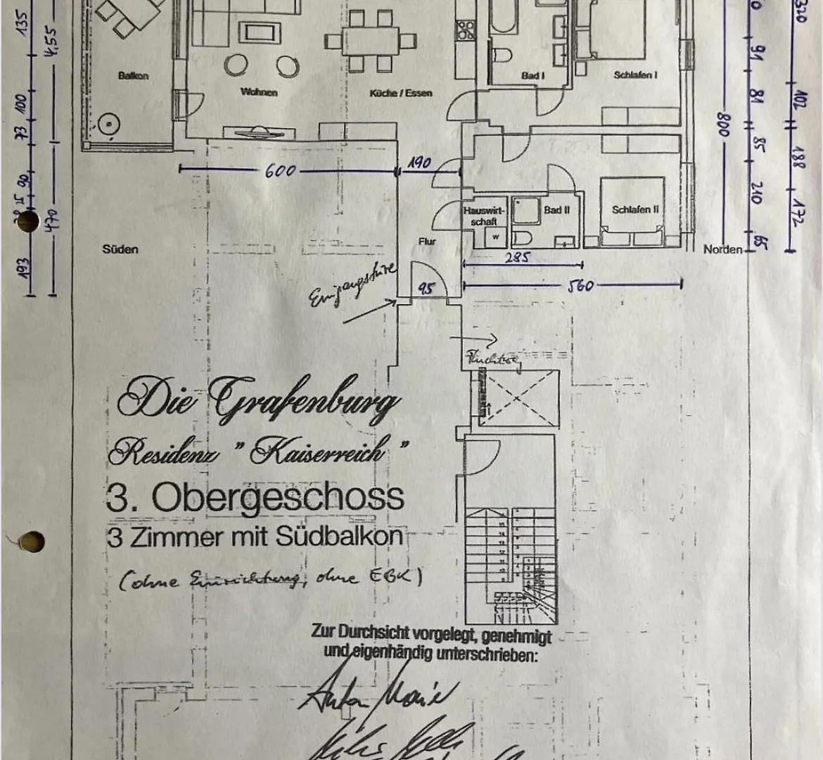 קיפרספלדן Grafenburg, Residenz Kaiserreich